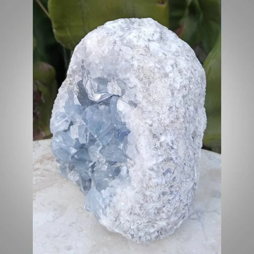 CELESTINE / celestite crystal mineral rock stone chunk 04 CHAKRA HEALING PEACE - Picture 4 of 6